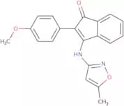 2-(4-methoxyphenyl)-3-((5-methylisoxazol-3-yl)amino)inden-1-one