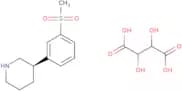 3S-(-)-3-[3-(Methanesulfonyl)phenyl]piperidine tartaric acid salt