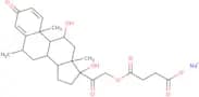 (6α,11β)-21-(3-Carboxy-1-oxopropoxy)-11,17-dihydroxy-6-methyl-Pregna-1,4-diene-3,20-dione monosodi…