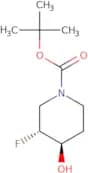 trans-1-BOC-3-Fluoro-4-hydroxypiperidine