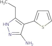 3-Ethyl-4-(thiophen-2-yl)-1H-pyrazol-5-amine