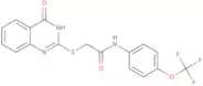2-(4-oxo(3-hydroquinazolin-2-ylthio))-N-(4-(trifluoromethoxy)phenyl)ethanamide