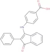 4-((1-oxo-2-phenylinden-3-yl)amino)benzoic acid