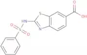 2-[(Phenylsulfonyl)amino]-1,3-benzothiazole-6-carboxylic acid