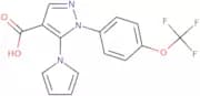 5-(1H-Pyrrol-1-yl)-1-[4-(trifluoromethoxy)phenyl]-1H-pyrazole-4-carboxylic acid