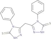 4-phenyl-3-((5-phenyl-4-thioxo(2,3,5-triazolinyl))methyl)-1,2,4-triazoline-5-thione
