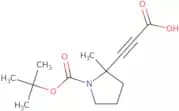 3-[(2S)-1-[(tert-Butoxy)carbonyl]-2-methylpyrrolidin-2-yl]prop-2-ynoic acid