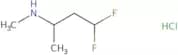 (4,4-Difluorobutan-2-yl)(methyl)amine hydrochloride