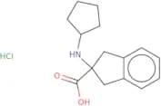 2-(Cyclopentylamino)-2,3-dihydro-1H-indene-2-carboxylic acid hydrochloride