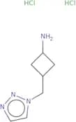 3-[(1H-1,2,3-Triazol-1-yl)methyl]cyclobutan-1-amine dihydrochloride