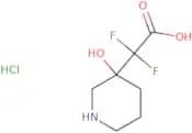 2,2-Difluoro-2-(3-hydroxypiperidin-3-yl)acetic acid hydrochloride