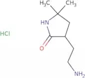 3-(2-Aminoethyl)-5,5-dimethylpyrrolidin-2-one hydrochloride