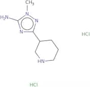 1-Methyl-3-(piperidin-3-yl)-1H-1,2,4-triazol-5-amine dihydrochloride