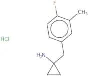 1-[(4-Fluoro-3-methylphenyl)methyl]cyclopropan-1-amine hydrochloride