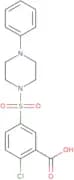 2-Chloro-5-[(4-phenylpiperazin-1-yl)sulfonyl]benzoic acid