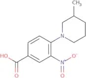 4-(3-Methylpiperidin-1-yl)-3-nitrobenzoic acid