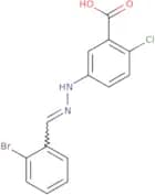 5-{2-[(2-Bromophenyl)methylidene]hydrazin-1-yl}-2-chlorobenzoic acid