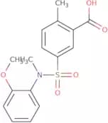 5-[(2-Methoxyphenyl)(methyl)sulfamoyl]-2-methylbenzoic acid