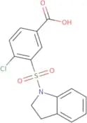 4-Chloro-3-(2,3-dihydro-1H-indole-1-sulfonyl)benzoic acid