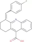 4-[(4-Fluorophenyl)methylidene]-1,2,3,4-tetrahydroacridine-9-carboxylic acid