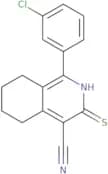 1-(3-Chlorophenyl)-3-sulfanyl-5,6,7,8-tetrahydroisoquinoline-4-carbonitrile