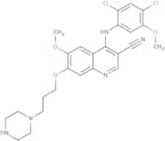 4-[(2,4-Dichloro-5-methoxyphenyl)amino]-6-methoxy-7-[3-(1-piperazinyl)propoxy]-3-quinolinecarbonit…