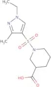1-[(1-Ethyl-3-methyl-1H-pyrazol-4-yl)sulfonyl]piperidine-3-carboxylic acid