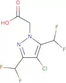 2-[4-Chloro-3,5-bis(difluoromethyl)-1H-pyrazol-1-yl]acetic acid