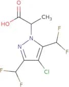 2-[4-Chloro-3,5-bis(difluoromethyl)-1H-pyrazol-1-yl]propanoic acid