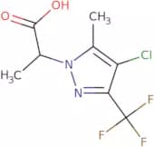 2-[4-Chloro-5-methyl-3-(trifluoromethyl)-1H-pyrazol-1-yl]propanoic acid