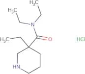 N,N,3-Triethylpiperidine-3-carboxamide hydrochloride