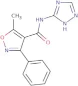 N-(5H-2,3,5-triazolyl)(5-methyl-3-phenylisoxazol-4-yl)formamide