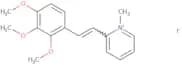 1,2,3-trimethoxy-4-(2-(1-methyl(2-pyridyl))vinyl)benzene, iodide