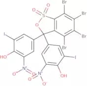 4,4'-(4,5,6,7-Tetrabromo-1,1-dioxido-3H-2,1-benzoxathiol-3-ylidene)bis[2-iodo-6-nitrophenol]