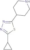 4-(5-Cyclopropyl-1,3,4-thiadiazol-2-yl)piperidine