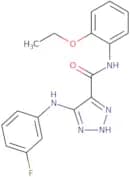 N-(2-Ethoxyphenyl)-5-[(3-fluorophenyl)amino]-1H-1,2,3-triazole-4-carboxamide