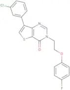 7-(3-Chlorophenyl)-3-[2-(4-fluorophenoxy)ethyl]thieno[3,2-d]pyrimidin-4(3H)-one