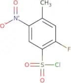 2-Fluoro-4-methyl-5-nitrobenzene-1-sulfonyl chloride