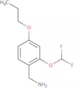 [2-(Difluoromethoxy)-4-propoxyphenyl]methanamine