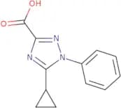 5-Cyclopropyl-1-phenyl-1H-1,2,4-triazole-3-carboxylic acid