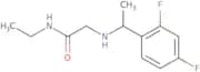 2-{[1-(2,4-Difluorophenyl)ethyl]amino}-N-ethylacetamide