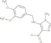 N-[(3,4-Dimethoxyphenyl)methyl]-1-methyl-4-nitro-1H-imidazol-5-amine