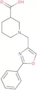 1-[(2-Phenyl-1,3-oxazol-4-yl)methyl]piperidine-3-carboxylic acid