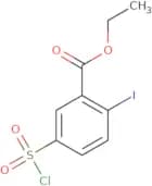 Ethyl 5-(chlorosulfonyl)-2-iodobenzoate