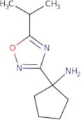 1-[5-(Propan-2-yl)-1,2,4-oxadiazol-3-yl]cyclopentan-1-amine