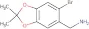(6-Bromo-2,2-dimethyl-1,3-dioxaindan-5-yl)methanamine