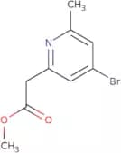 Methyl 2-(4-bromo-6-methylpyridin-2-yl)acetate