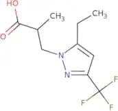 3-[5-Ethyl-3-(trifluoromethyl)-1H-pyrazol-1-yl]-2-methylpropanoic acid
