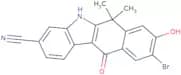 9-Bromo-6,11-dihydro-8-hydroxy-6,6-dimethyl-11-oxo-5H-benzo[b]carbazole-3-carbonitrile