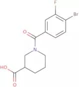 1-(4-Bromo-3-fluorobenzoyl)piperidine-3-carboxylic acid